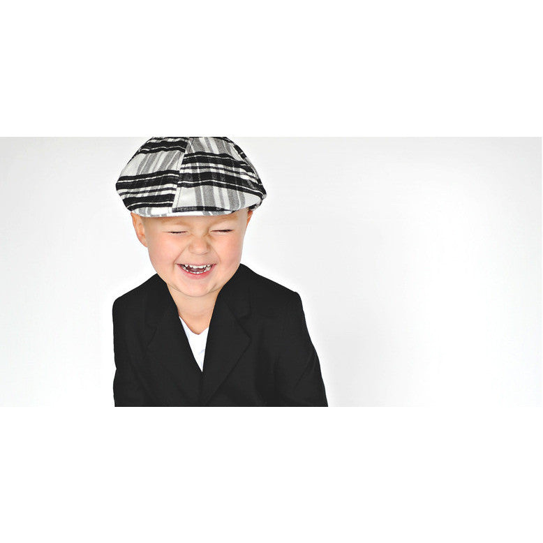 Black & White Plaid Ivy Cap  