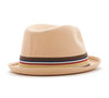 Knuckleheads Tan Fedora with Stripe Band