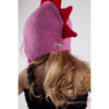 Pink Mohawk Hat with Red Spikes