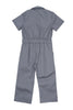 Knuckleheads Kids Coverall for Girls, Mechanic Halloween Jumpsuit Costume Baby Outfit