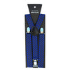 Blue and Gray Checkers Suspenders