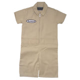 Knuckleheads - Infant and Baby Boy Grease Monkey Tan Coveralls