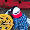 Red and Navy Knuckleheads Trucker Hat